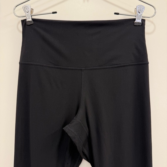 Lululemon Align Ribbed High-Rise Crop 23" leggings size 8 in black nulu yoga - Picture 9 of 14